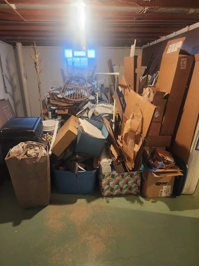 Roll-off dumpster container at job site for Roll Off Dumpster Rental in Cortez